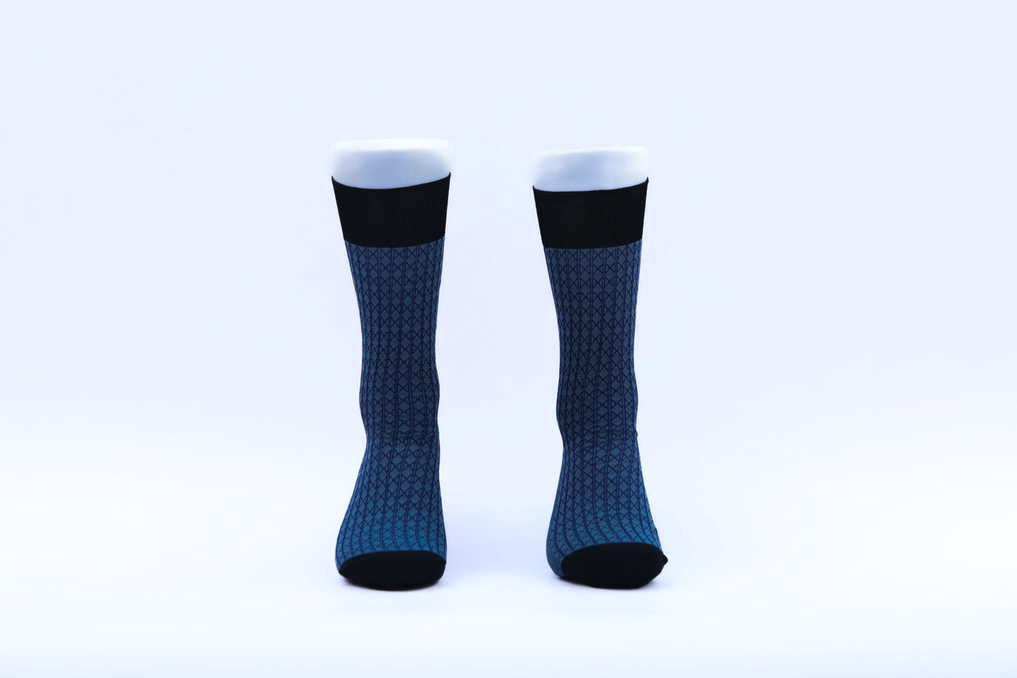 Chaussettes - Graphiques Losanges - Bleu