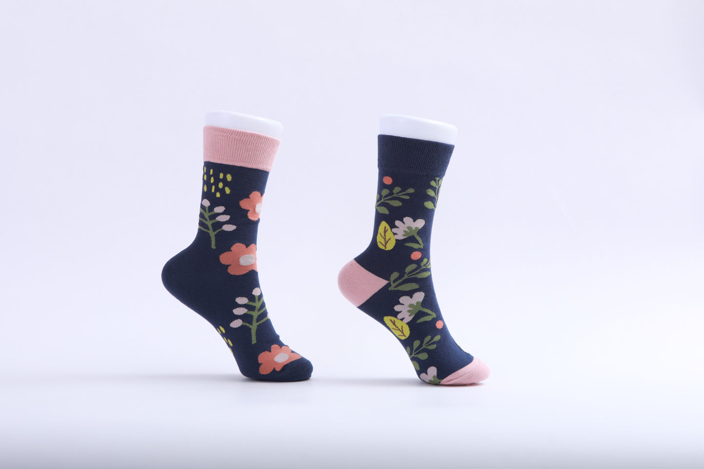 Chaussettes - Fleur rose