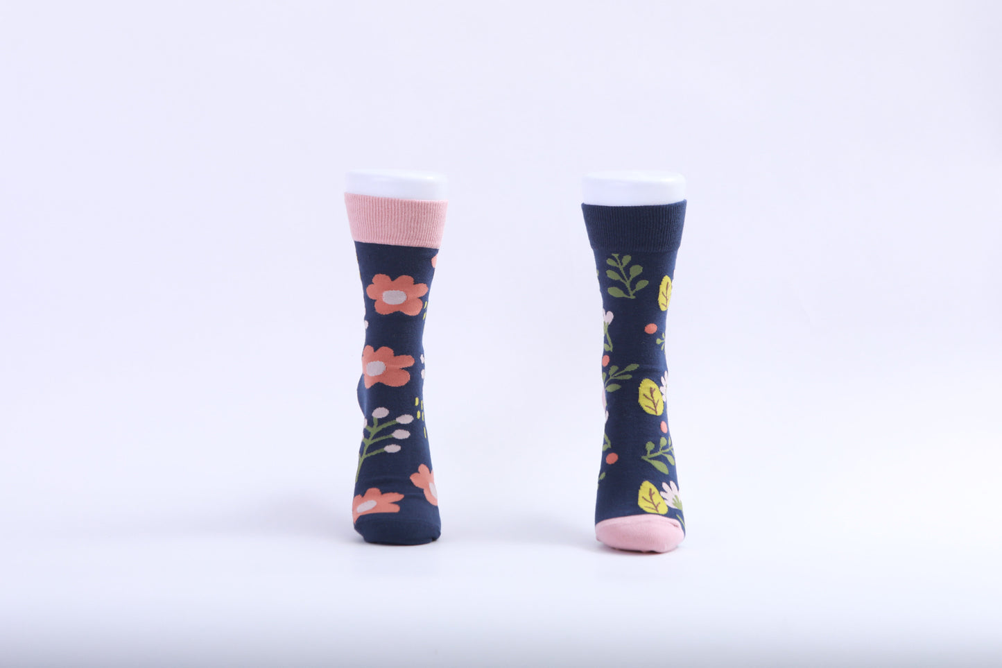 Chaussettes - Fleur rose