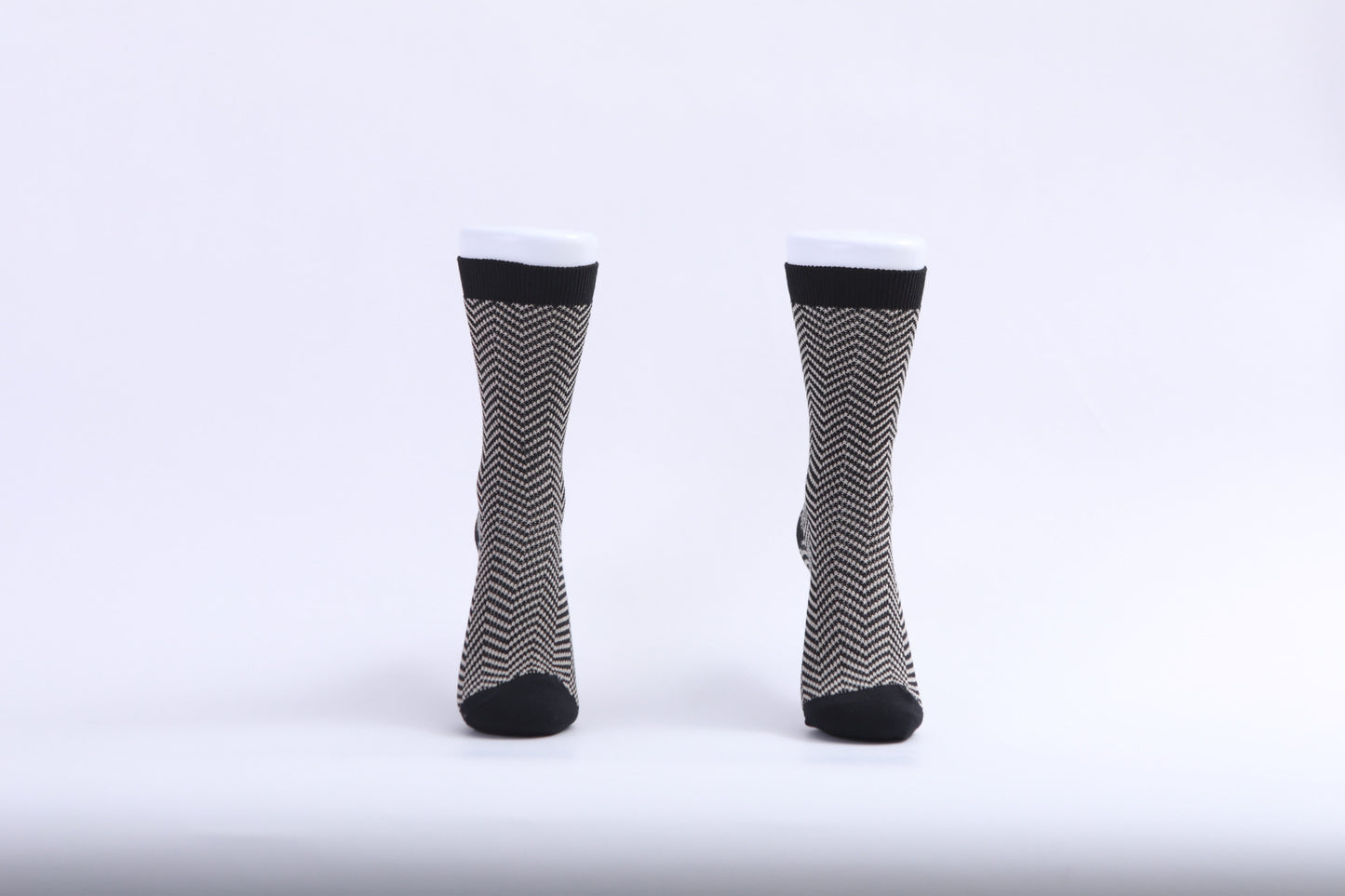 Chaussettes - Graphiques avec Chevrons noirs et blancs