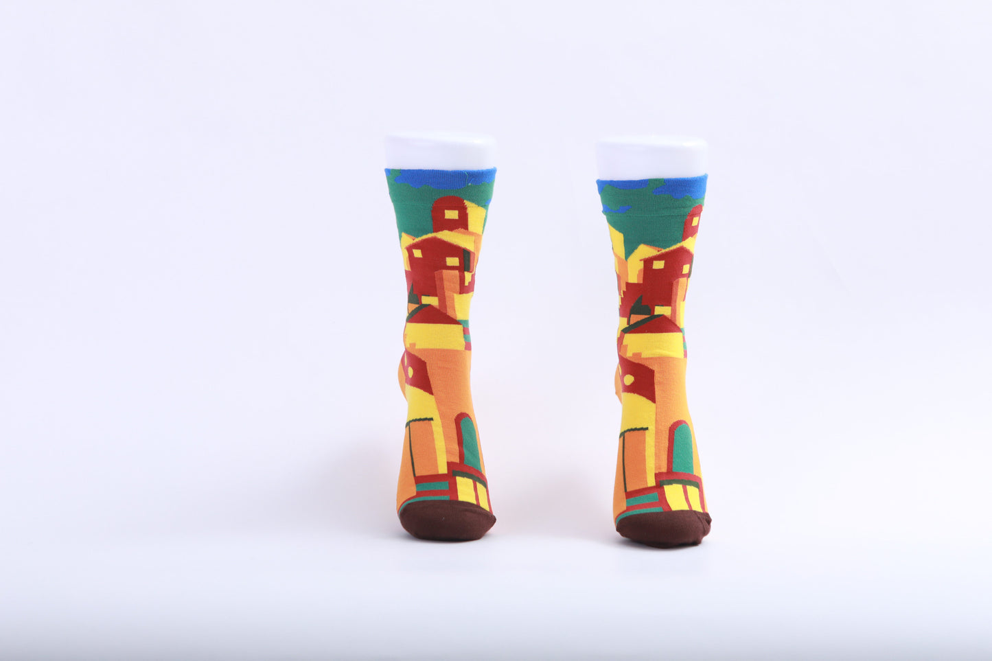 Chaussettes - Ville - Rouge - Jaune - Vert