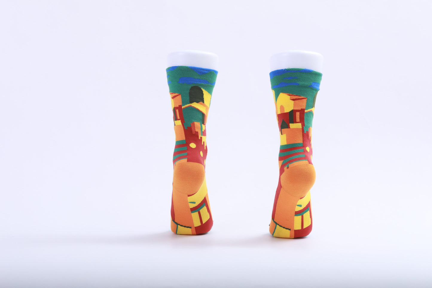 Chaussettes - Ville - Rouge - Jaune - Vert
