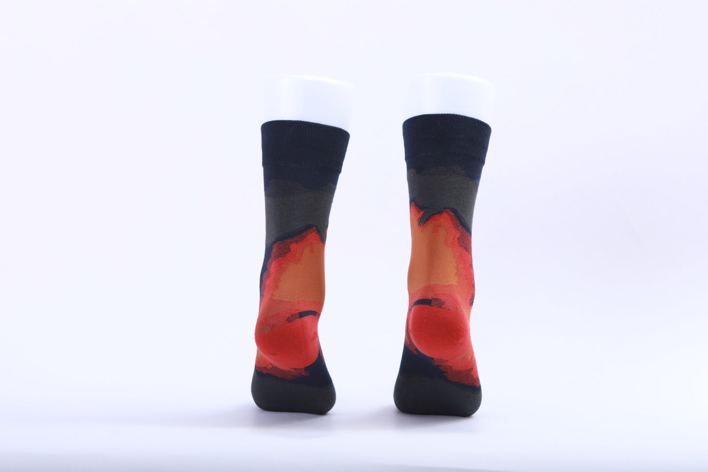 Chaussettes - Abstrait - Orange Rouge Vert Bleu