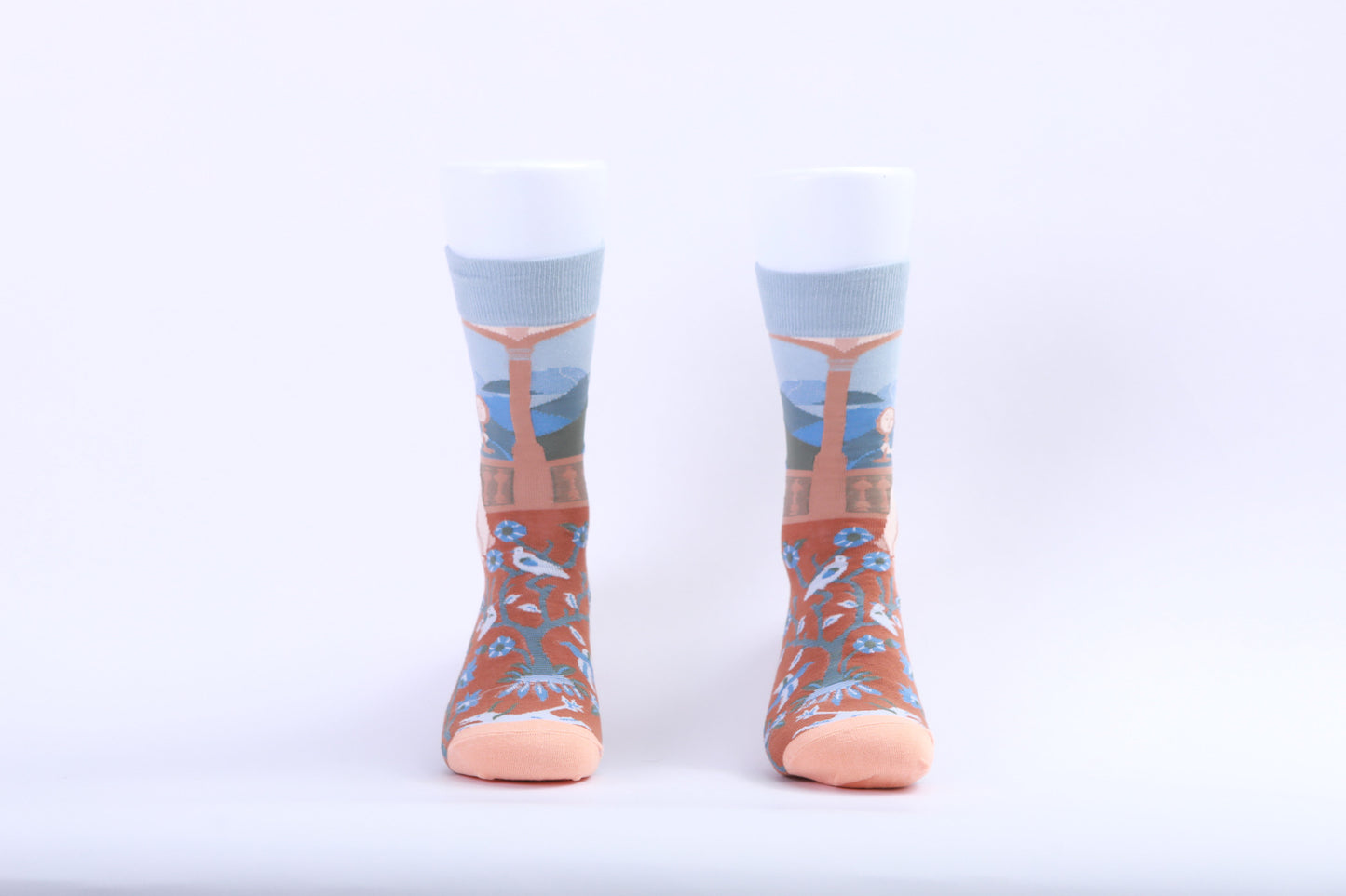 Chaussette - Femme Renaissance et Paysage
