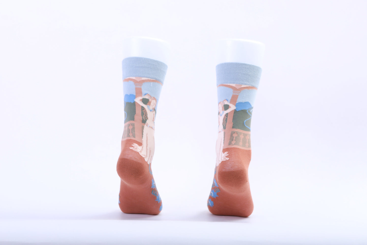 Chaussette - Femme Renaissance et Paysage