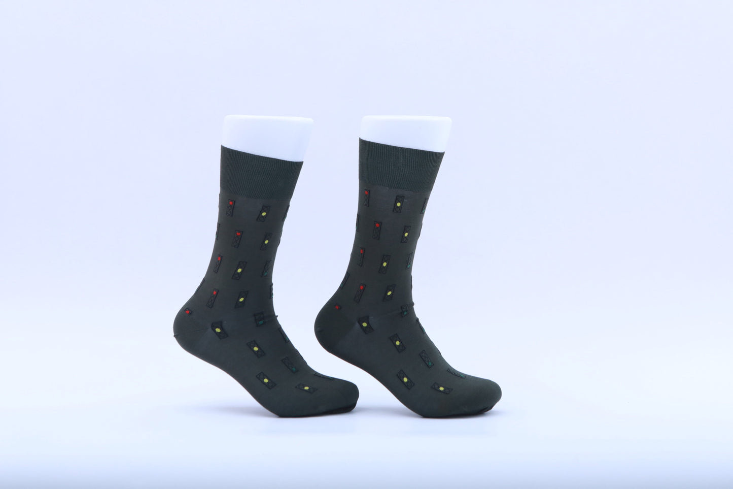 Chaussettes - Feux tricolores - Noir
