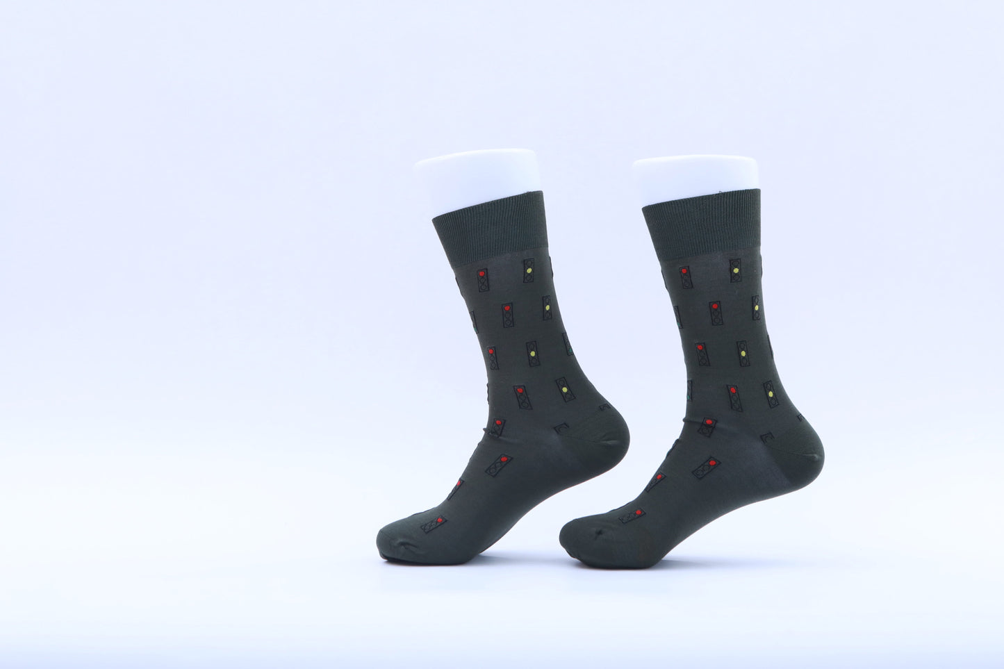 Chaussettes - Feux tricolores - Noir
