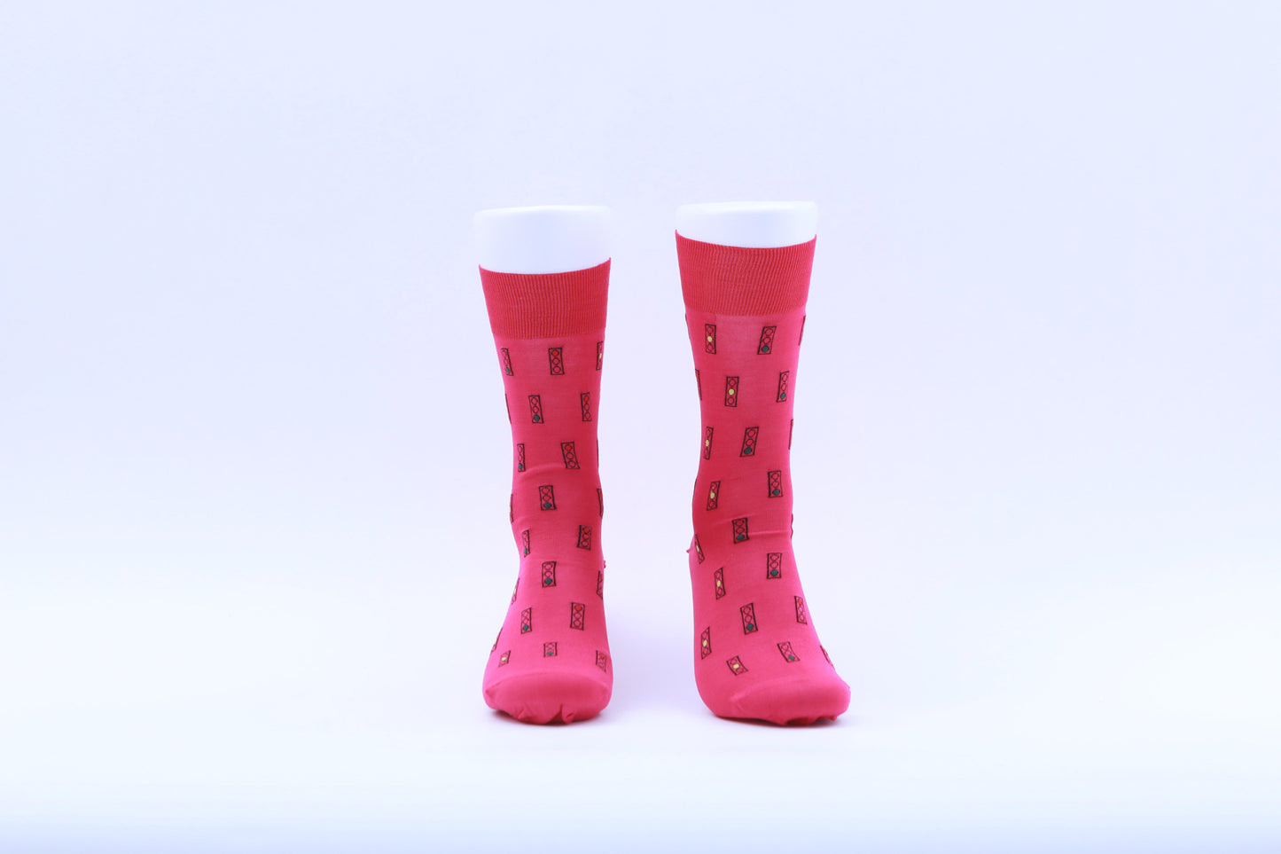 Chaussettes - Feux tricolores - Rouge Rose