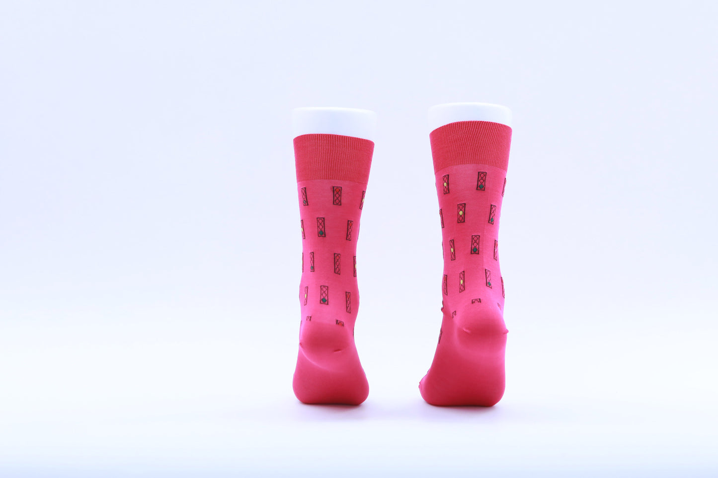 Chaussettes - Feux tricolores - Rouge Rose