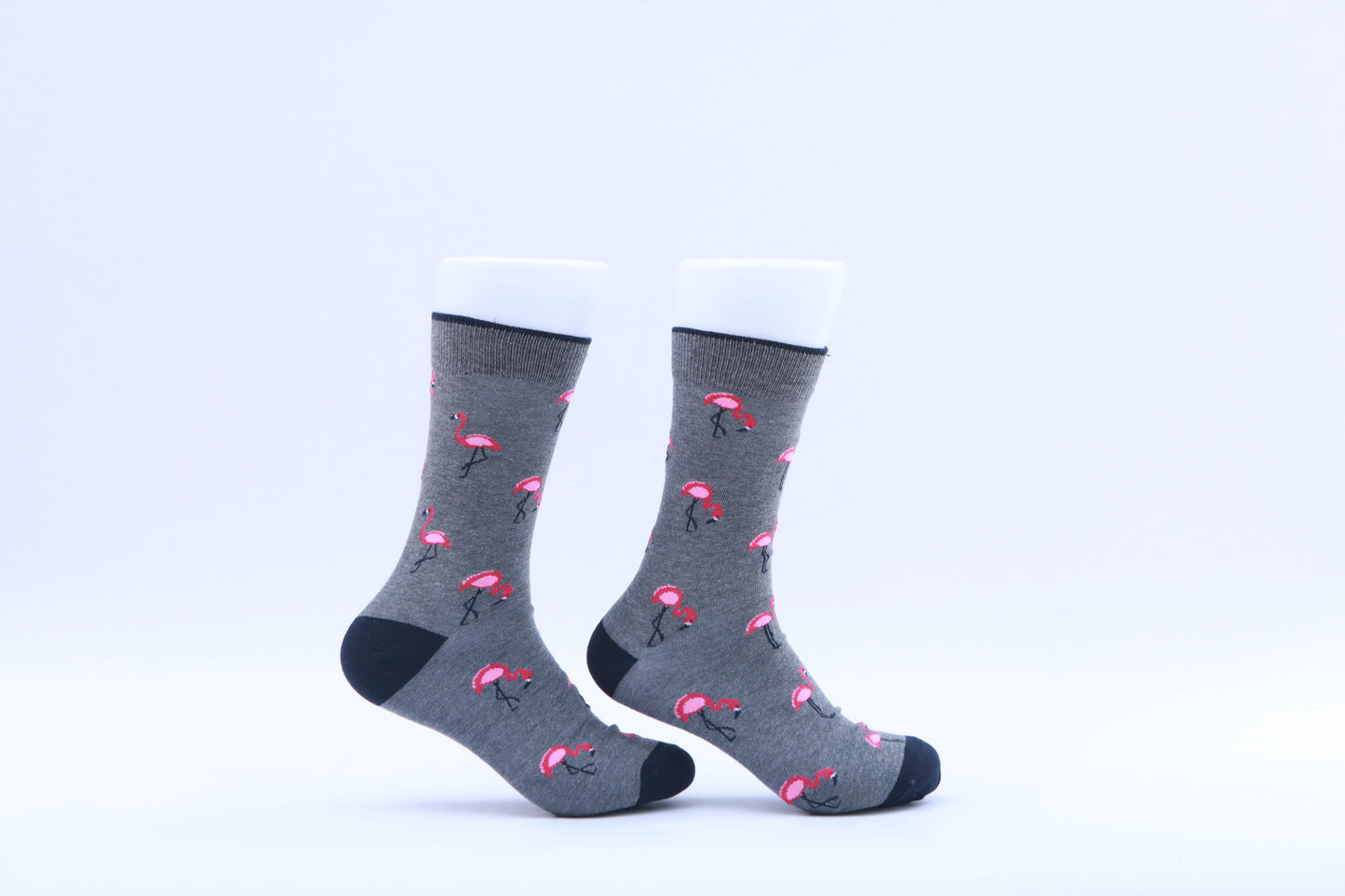 Chaussettes - Flamands roses - Gris et rose