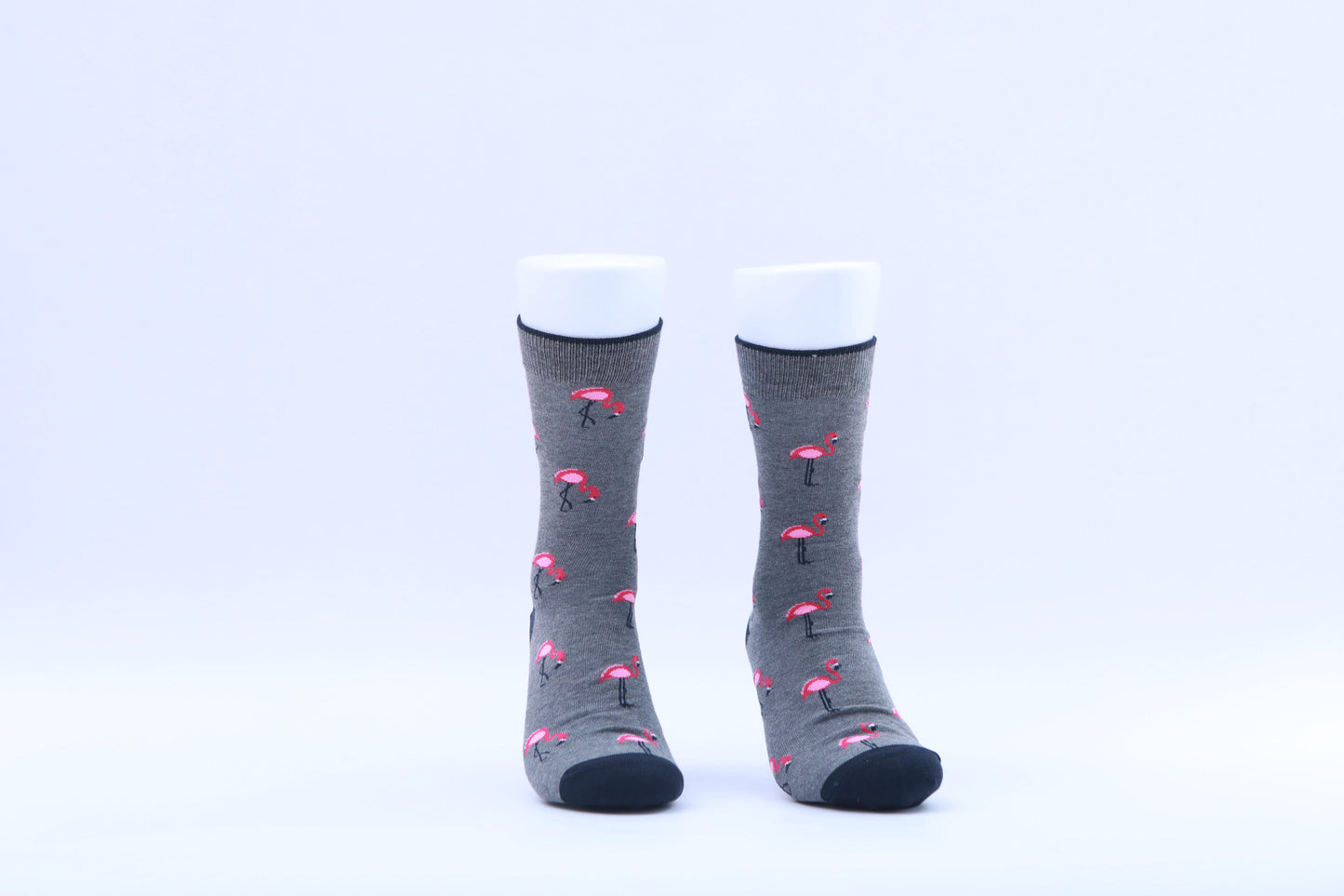 Chaussettes - Flamands roses - Gris et rose