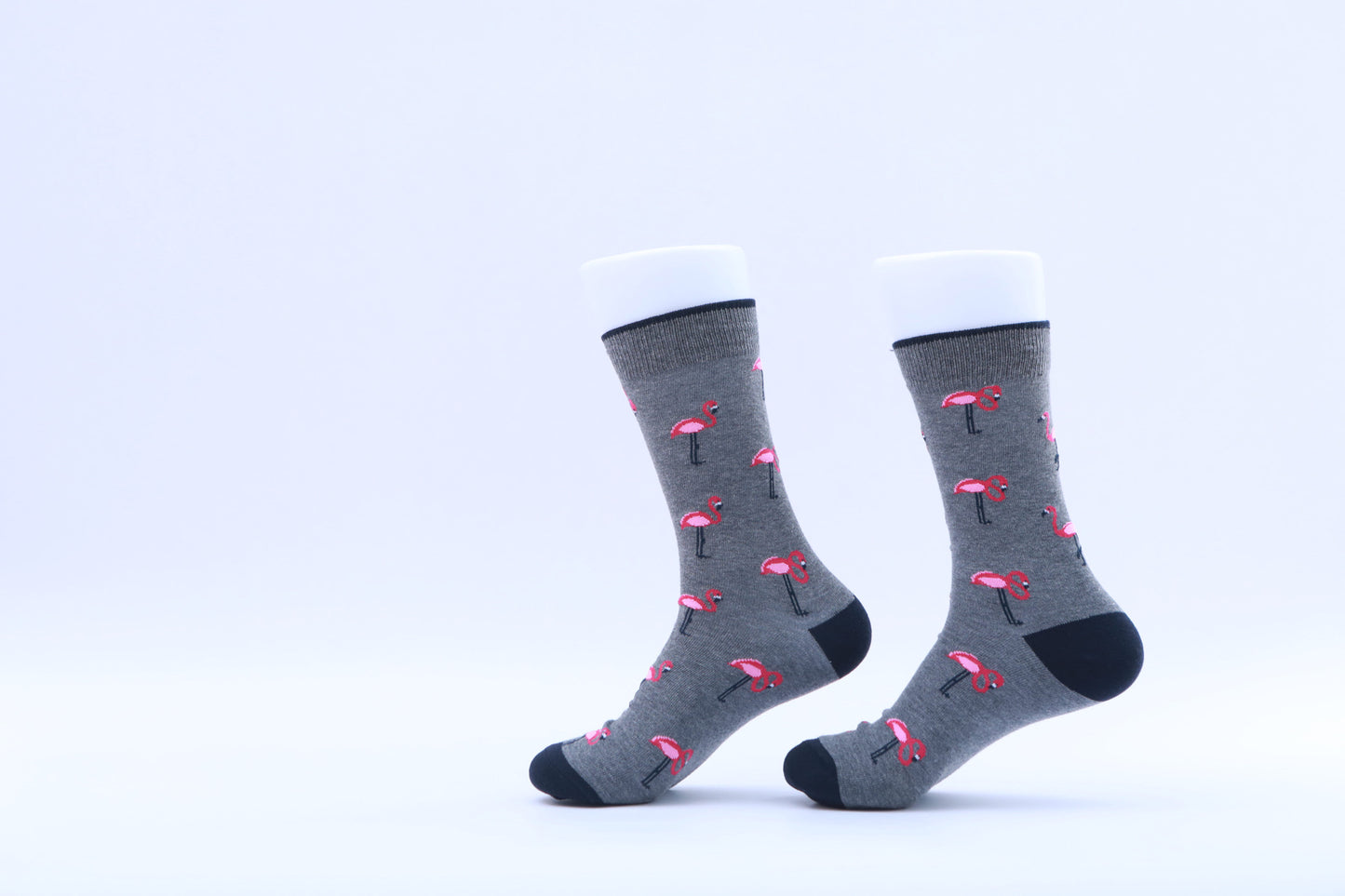 Chaussettes - Flamands roses - Gris et rose