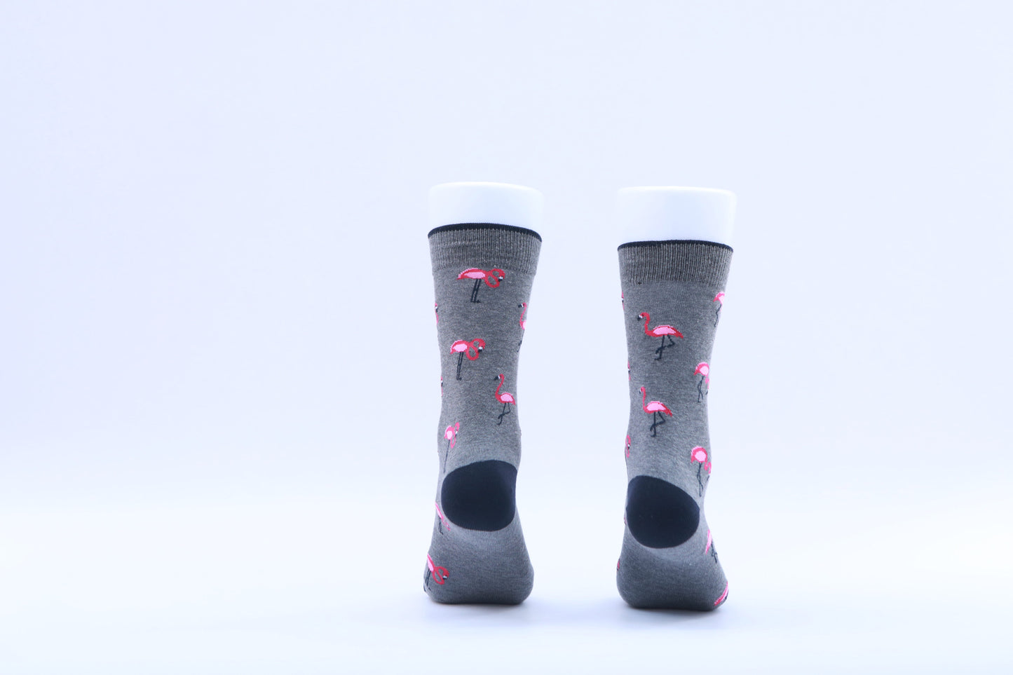 Chaussettes - Flamands roses - Gris et rose