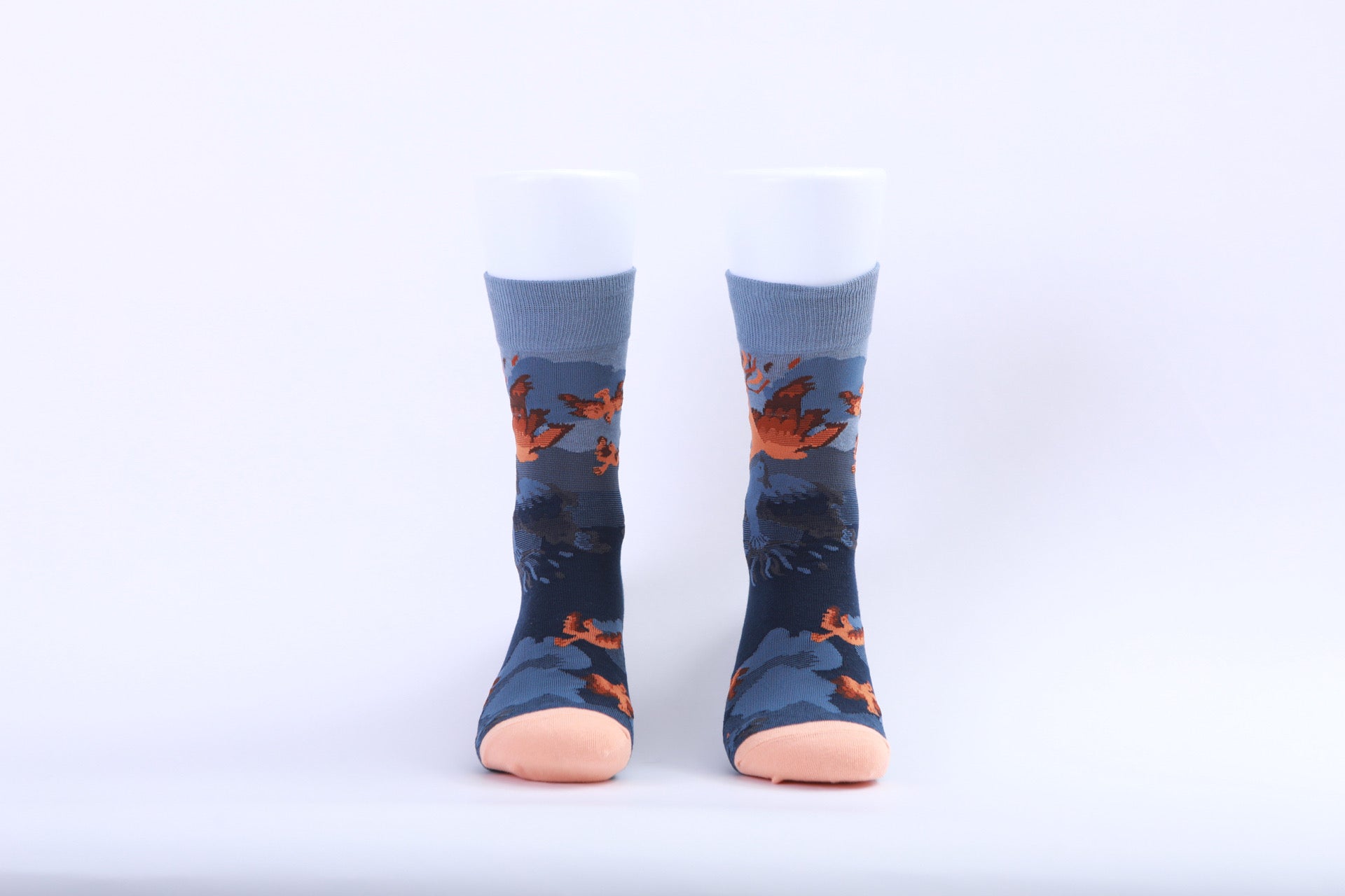 Chaussettes - Phoenix - Orange et bleu