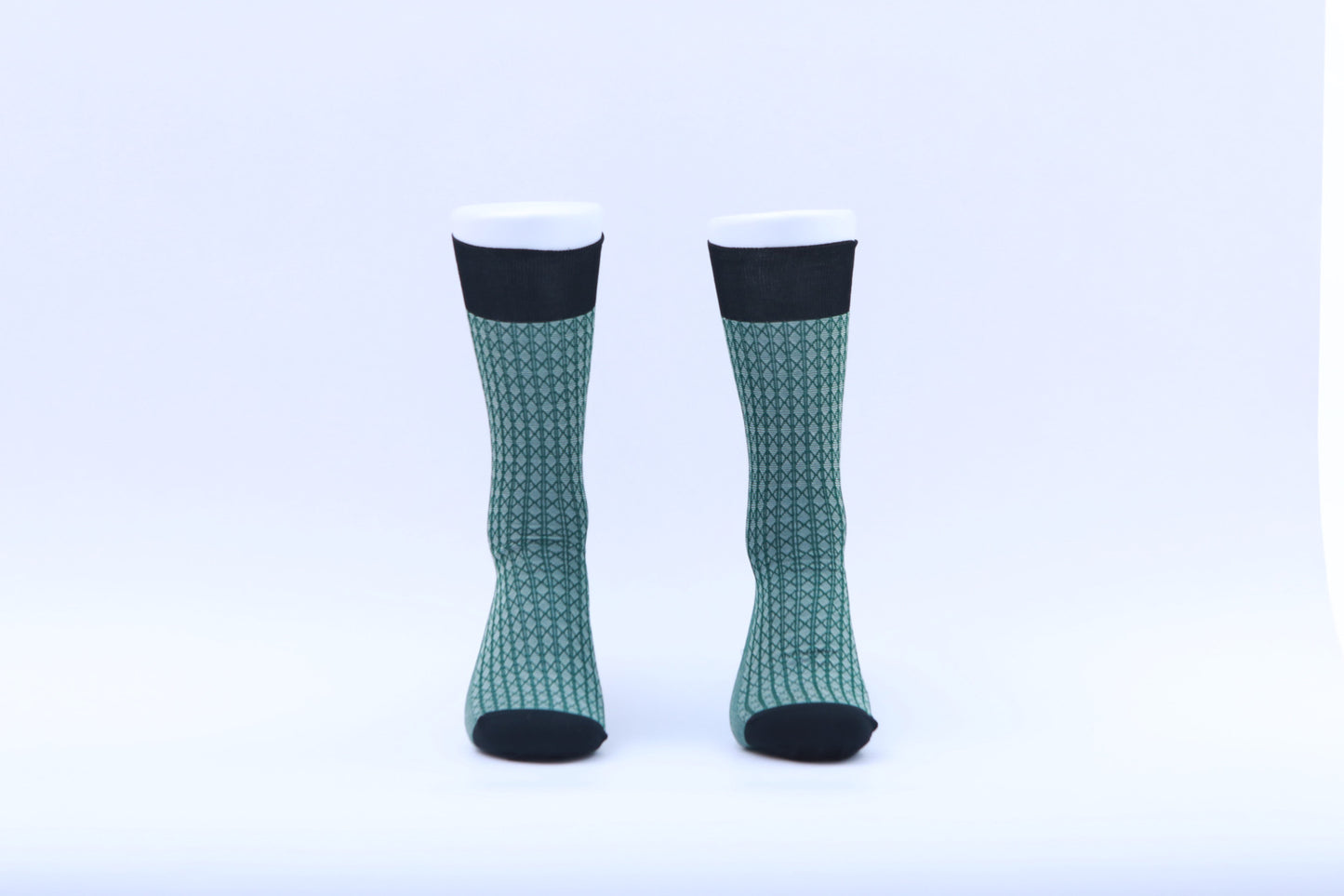 Chaussettes - Graphiques Losanges - Vert